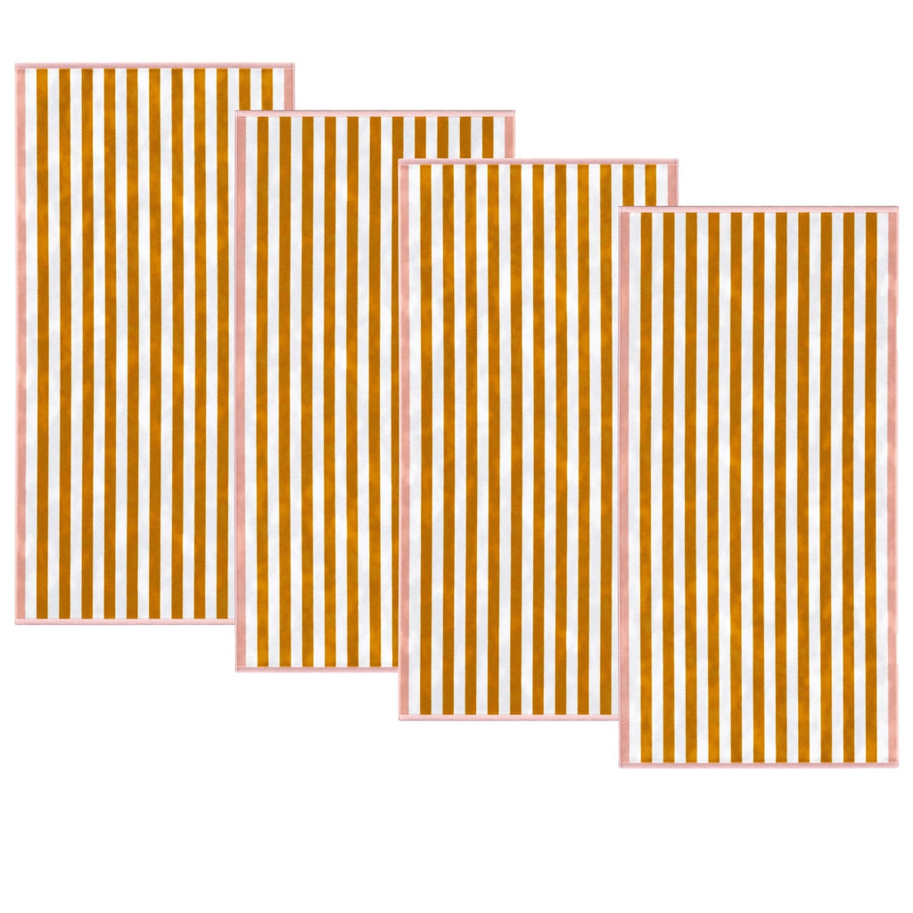 Oversized Striped Border Cabana Beach Towel - Santa Cruz