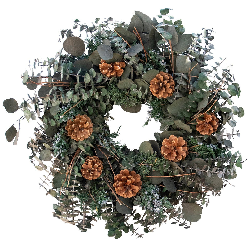 Eucalyptus Juniper & Pinecone Wreath - Che Cose Belle