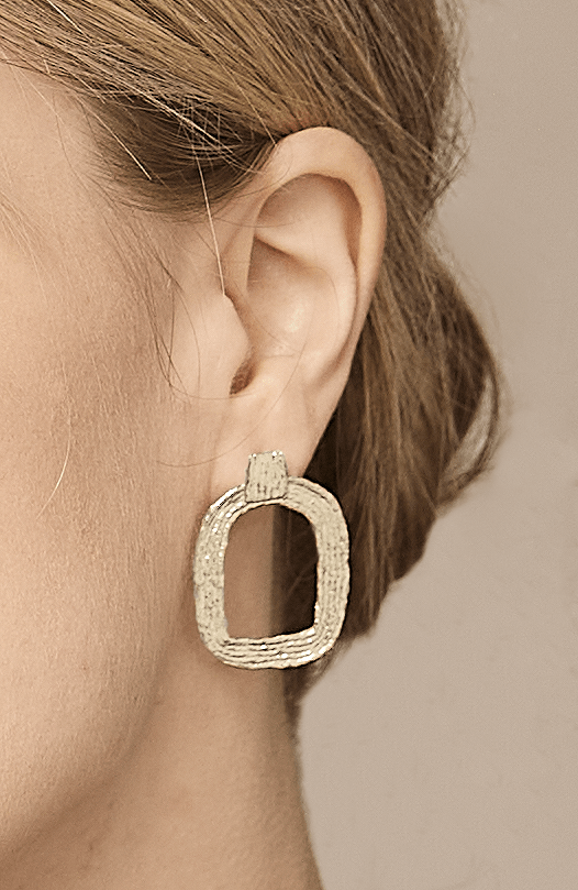 Eva Hoop Earrings - Sterling Silver - Che Cose Belle