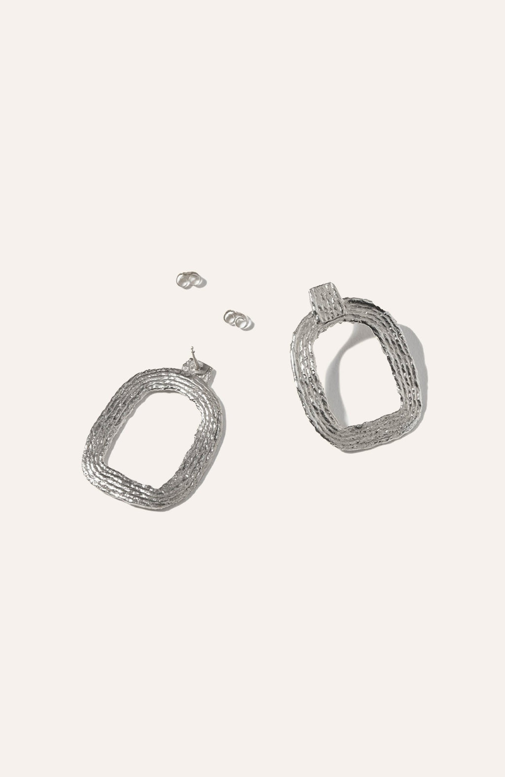 Eva Hoop Earrings - Sterling Silver - Che Cose Belle