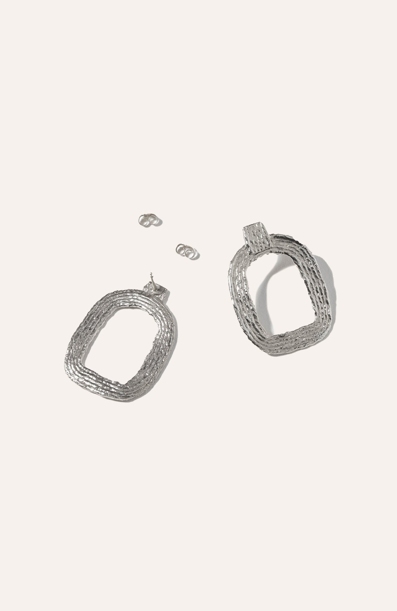 Eva Hoop Earrings - Sterling Silver - Che Cose Belle