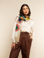 Evelina (yellow) - Soft and lightweight Italian scarf from premium wool - Che Cose Belle