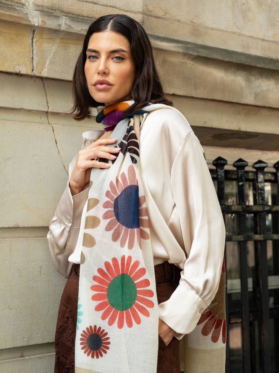 Evelina (yellow) - Soft and lightweight Italian scarf from premium wool - Che Cose Belle