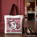 Even Baddies Get Saddies Tote Bag, Retro Crying Girl Pop Art for Stylish and Emotional Women - Che Cose Belle