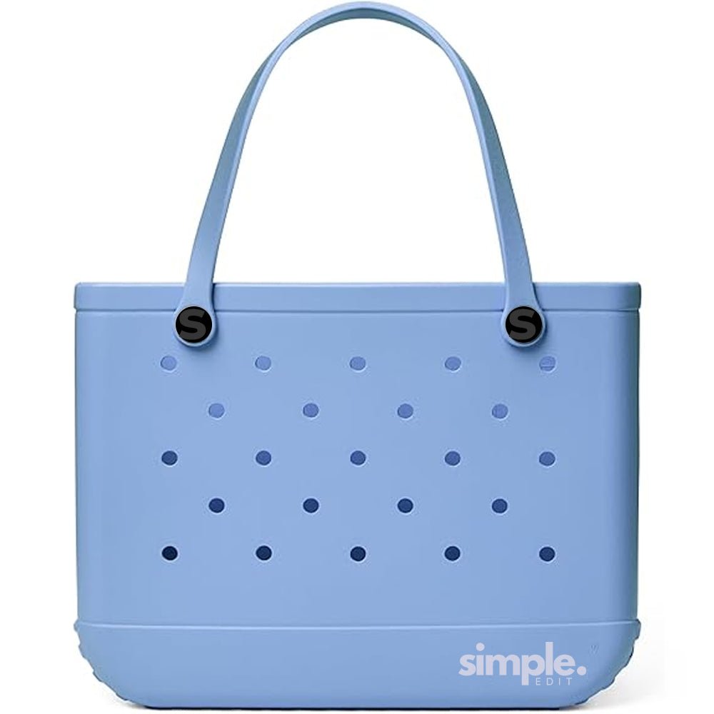 Everyday Extra Large EVA Tote – Carolina on My Mind Blue | Waterproof, Lightweight, Sandproof Oversized Carryall - Che Cose Belle
