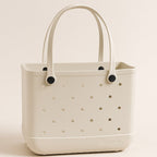 Everyday Extra Large EVA Tote – Natural Stone | Waterproof, Lightweight, Neutral Oversized Bag - Che Cose Belle