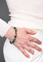 Ewa Beaded Green Agate Bracelet - Che Cose Belle