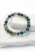 Ewa Beaded Green Agate Bracelet - Che Cose Belle