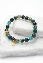 Ewa Beaded Green Agate Bracelet - Che Cose Belle