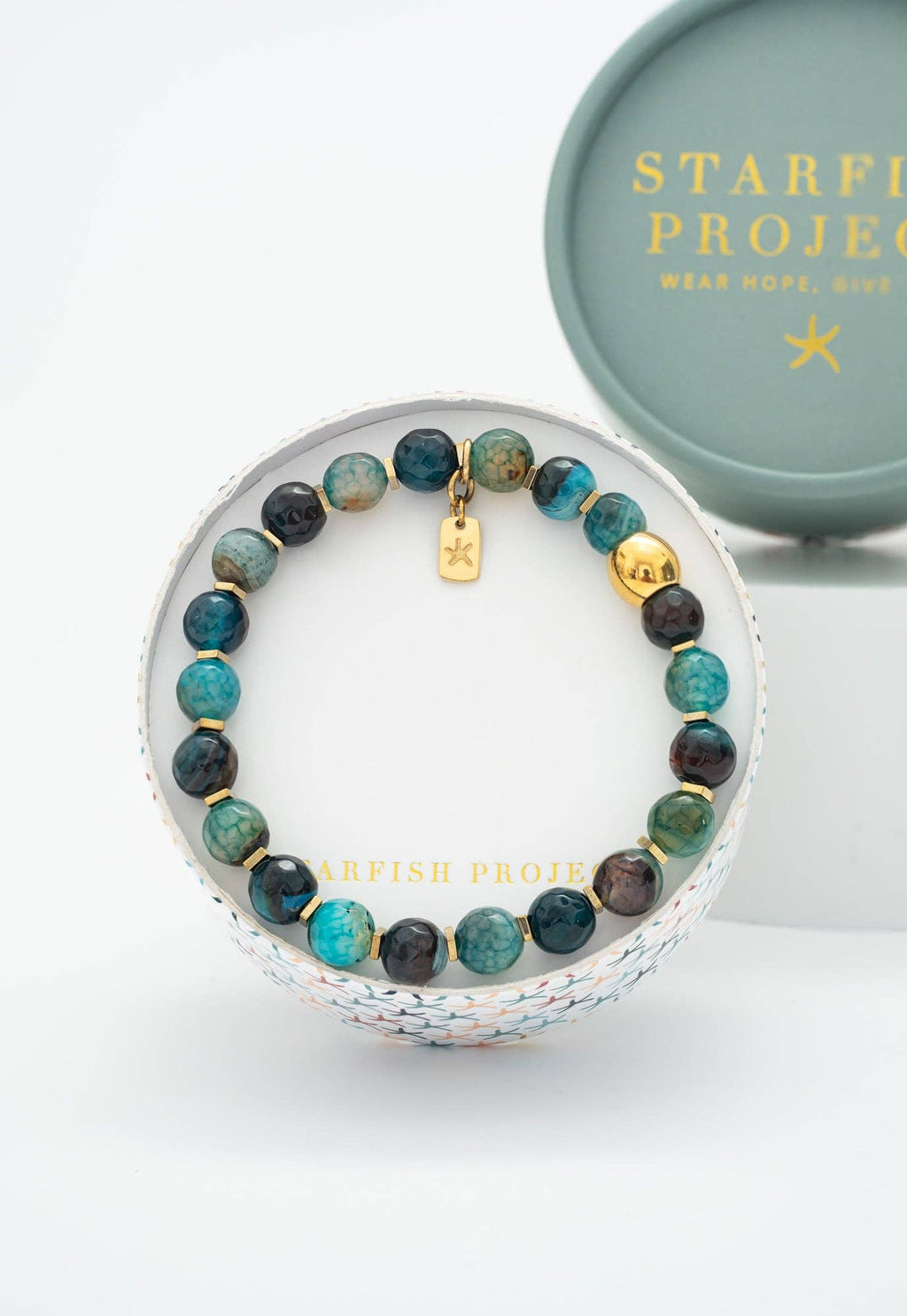 Ewa Beaded Green Agate Bracelet - Che Cose Belle