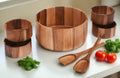 Extra Large Salad Bowl with Servers and 4 Individuals - 327C7 - Che Cose Belle