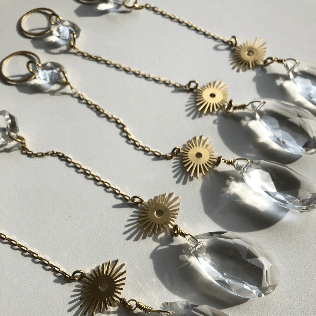 Eye Am Car Sun Catcher with Vintage Glass Crystals - Che Cose Belle