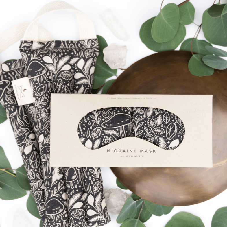 Eye Mask + Neck Wrap Bundle - Mystical Mushroom - Che Cose Belle