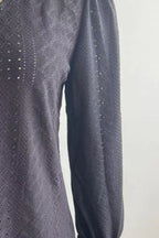 Eyelet V - Neck Flounce Sleeve Blouse - Che Cose Belle