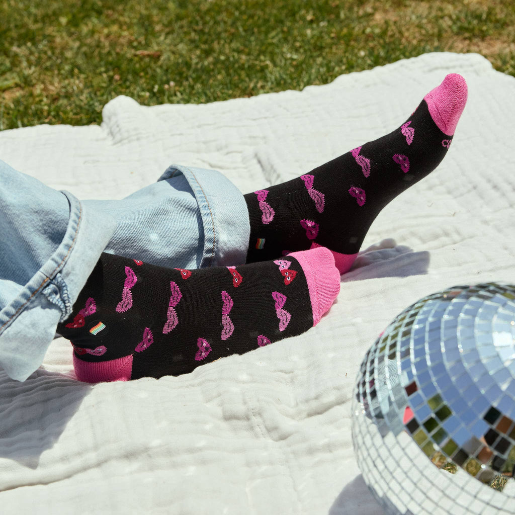 Socks that Save LGBTQ Lives (Black Hearts)