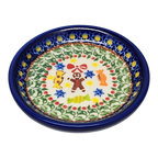 Ceramic Snack Plate - Gingerbread Celebration Pattern