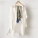 Oceana Beige Soft Linen Silk Handloom Scarf