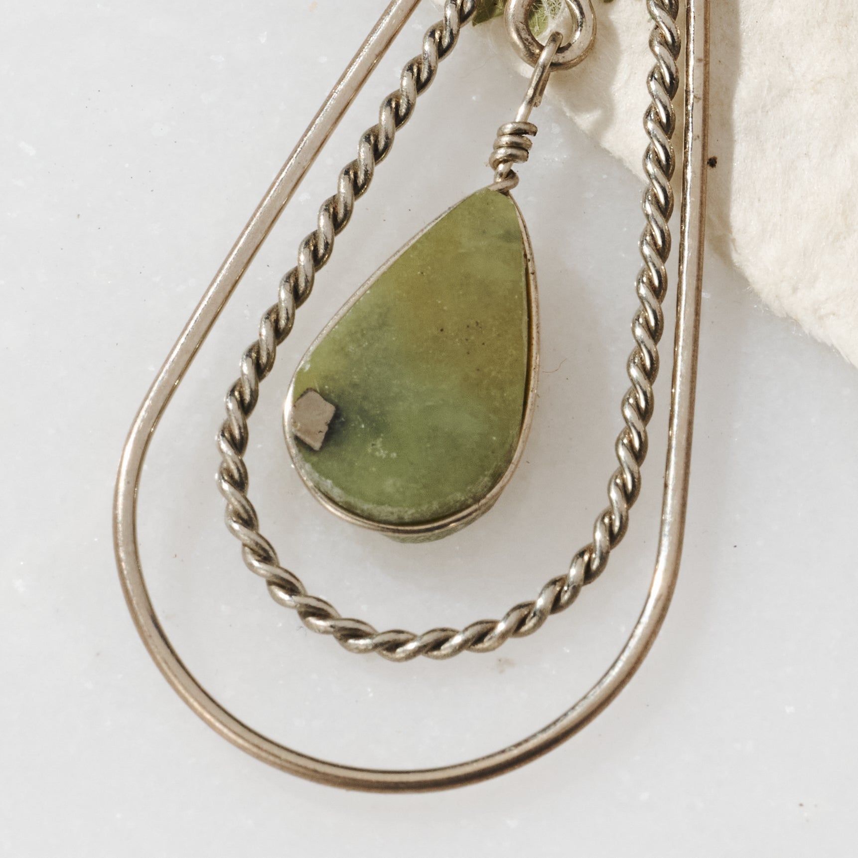 Ayni Serpentine Stone Earrings