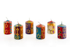 Judaica Painted Candles