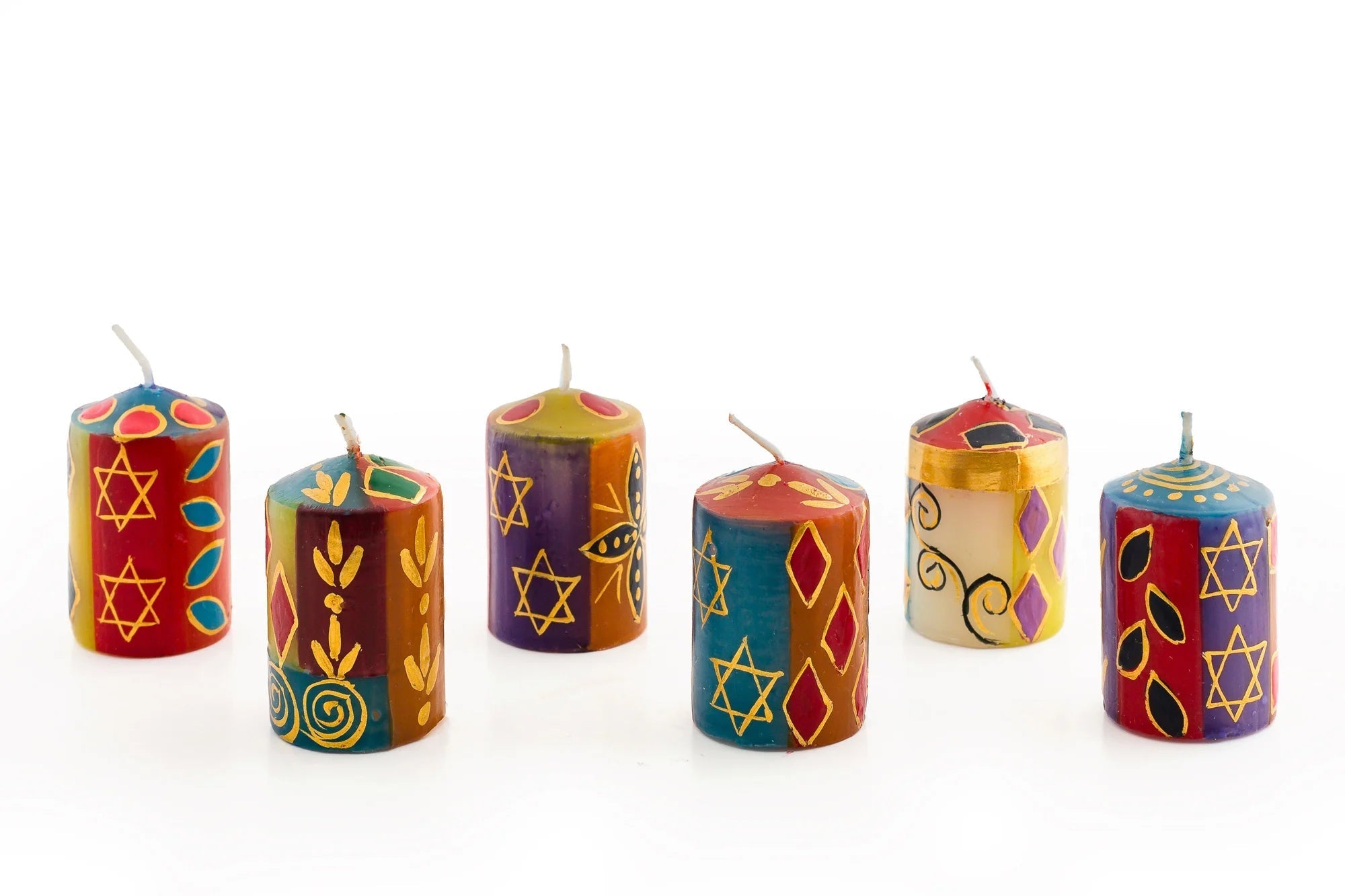 Judaica Painted Candles