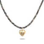 Shining Love, Night Sky Bronze Necklace