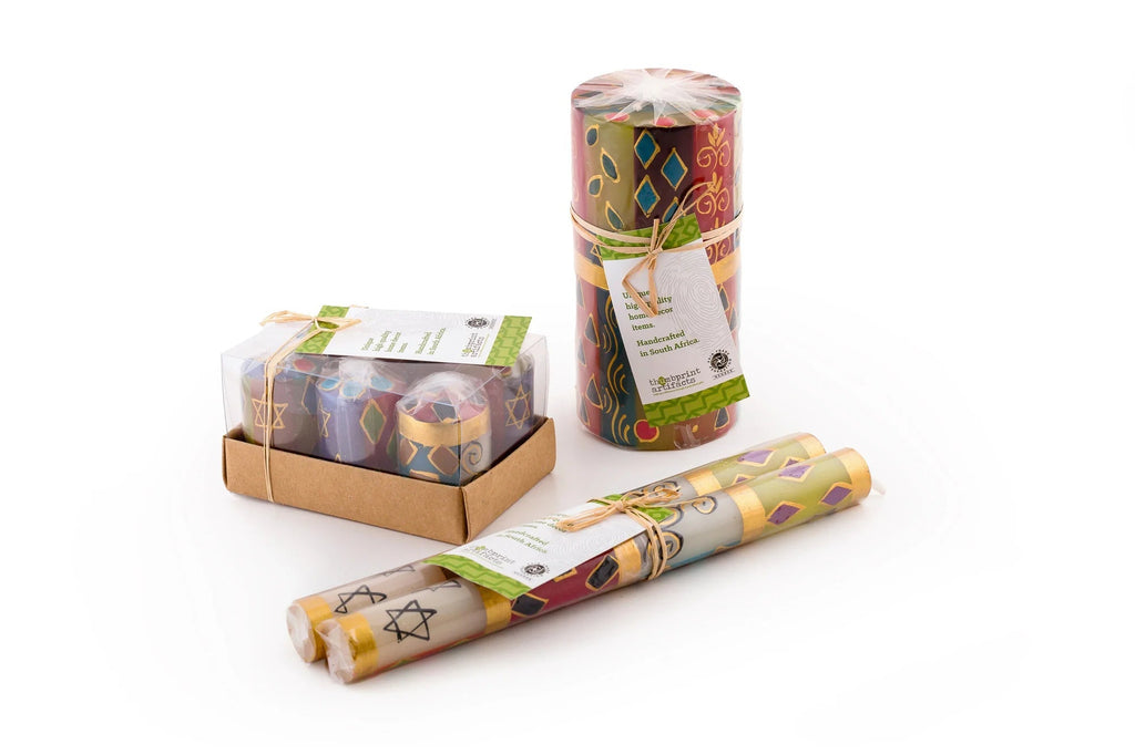 Judaica Painted Candles