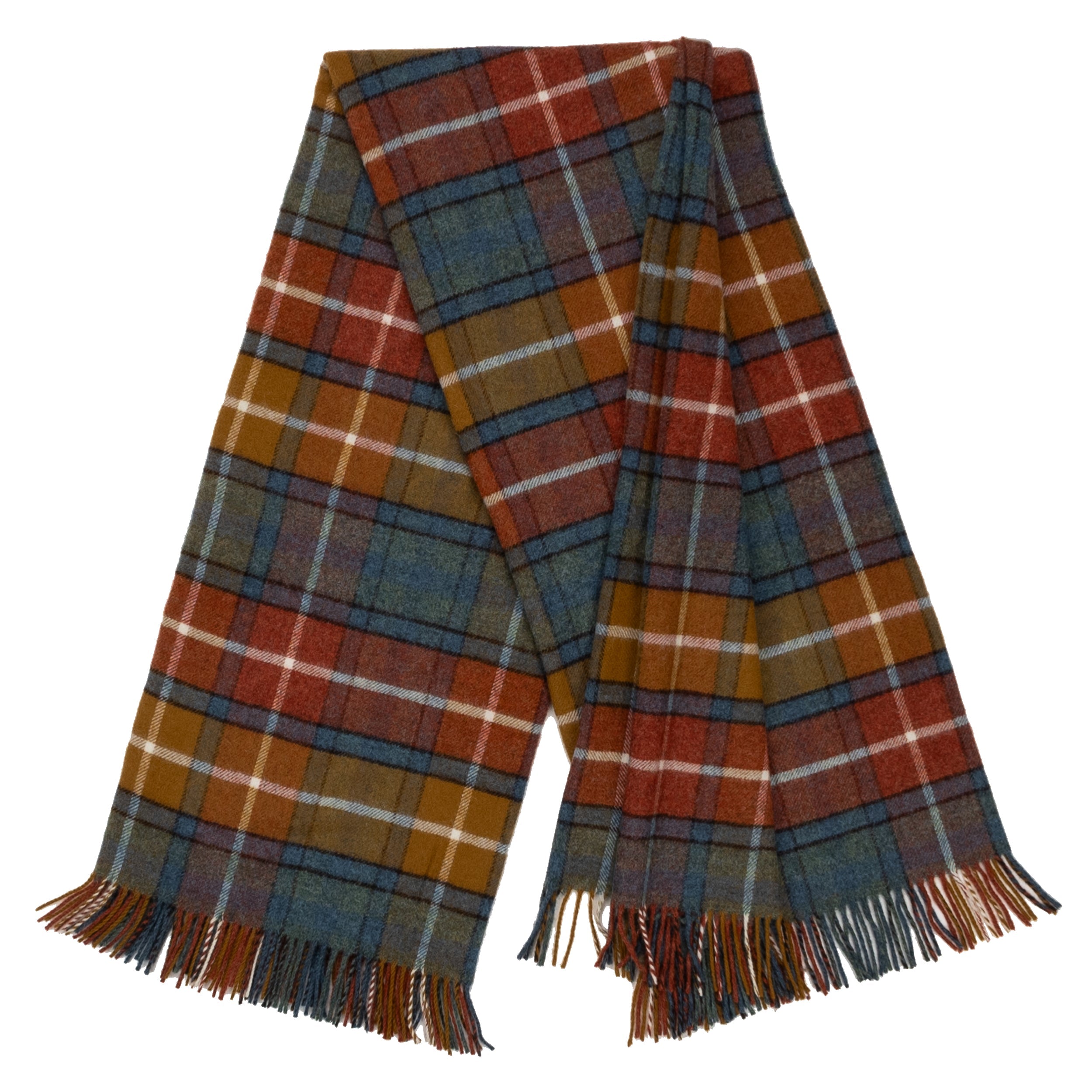 Highland Tweeds Shetland Lambswool Throw - Antique Buchanan