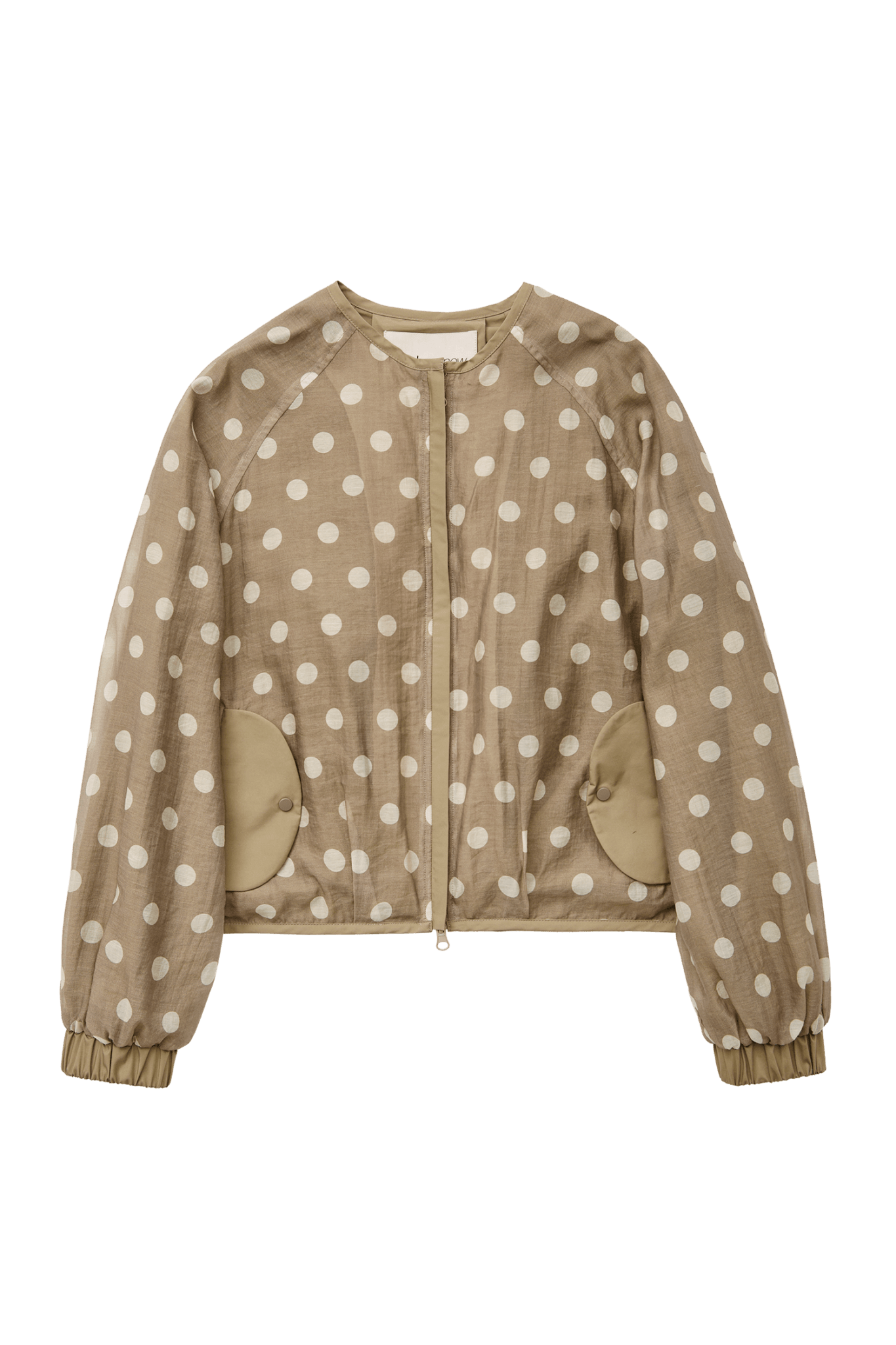 FABIO VOILE JACKET IN CREAM AND MOCHA - Che Cose Belle