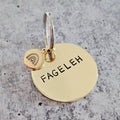 Fageleh Hand Stamped Brass Keychain for LGBTQ - Che Cose Belle