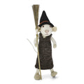 Fall and Halloween Figurine - Mouse with Broom (White) - Medium - Che Cose Belle