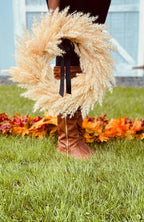 Fall Boho Pampas Wreath - Che Cose Belle