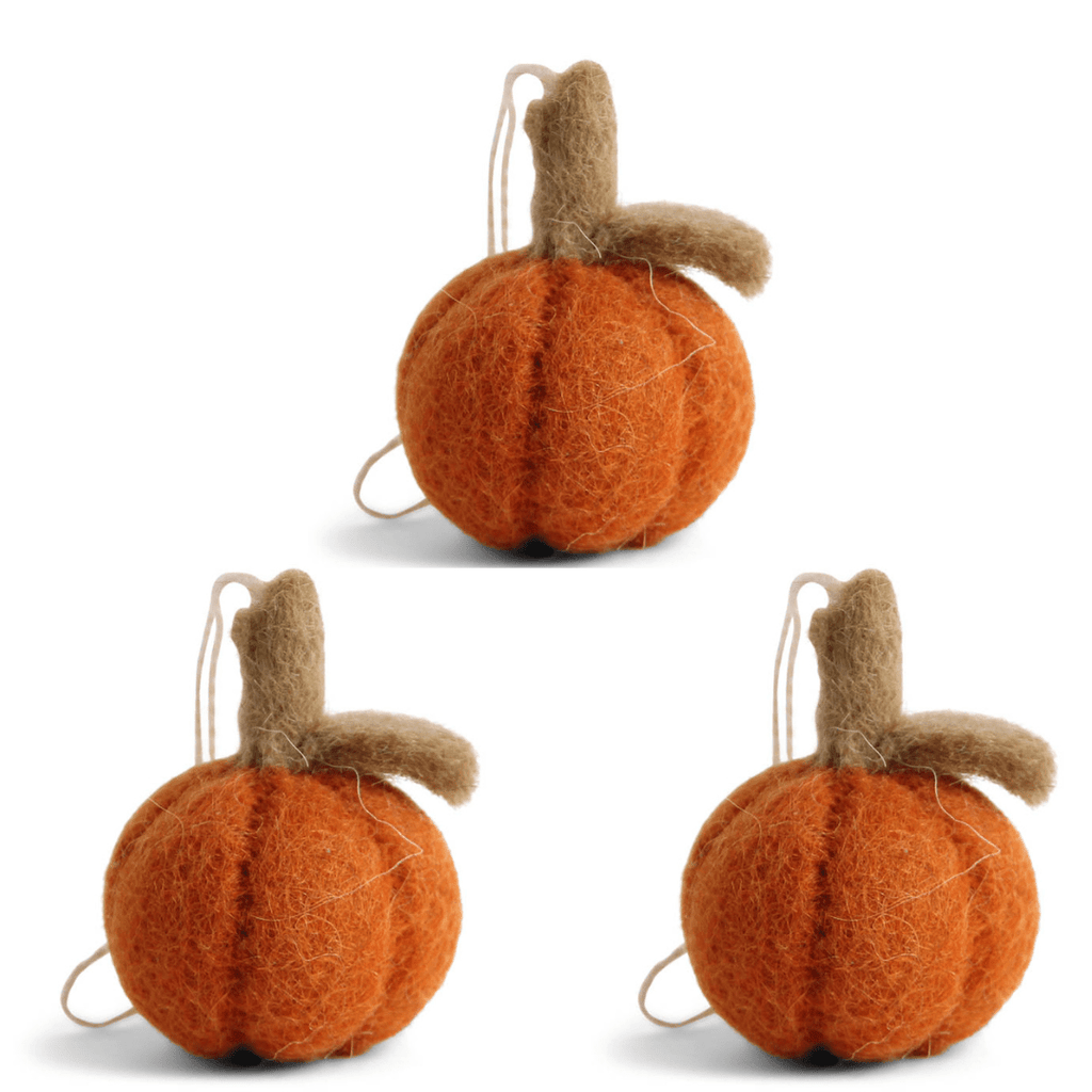 Fall Hanging Decoration - Pumpkins (Orange set of 3) - Che Cose Belle