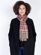 Fall Spice Plaid Scarf - Green Orange - Che Cose Belle