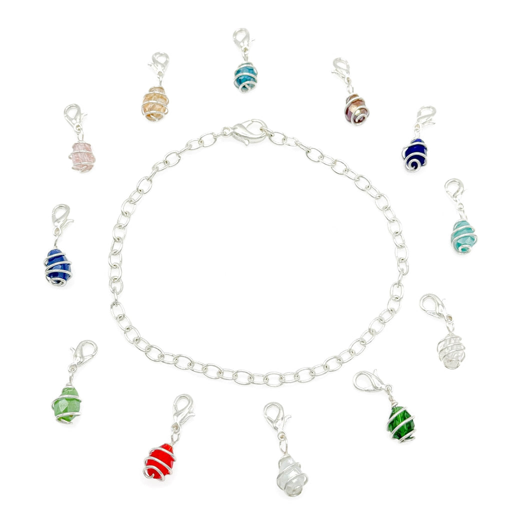Familia Silver Birthstone Charms - Che Cose Belle
