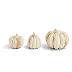 Farmhouse Wooden Pumpkin Trio Rustic Handcrafted Fall Decor Set