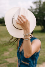 Silver Sequin Bracelet