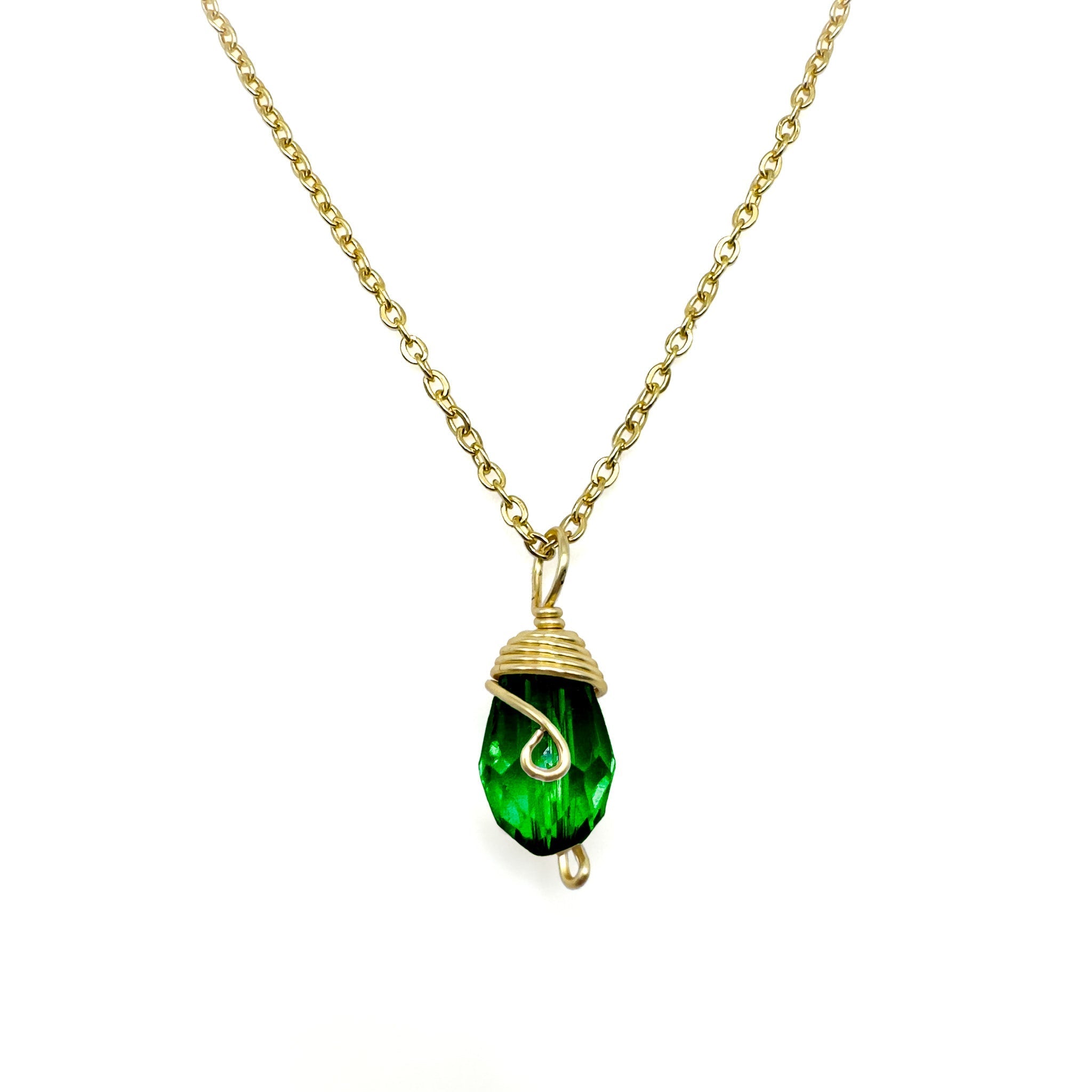 Gold Birthstone necklace