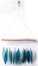 Featherline, Blue Lagoon Sea Glass Wind Chime - Che Cose Belle