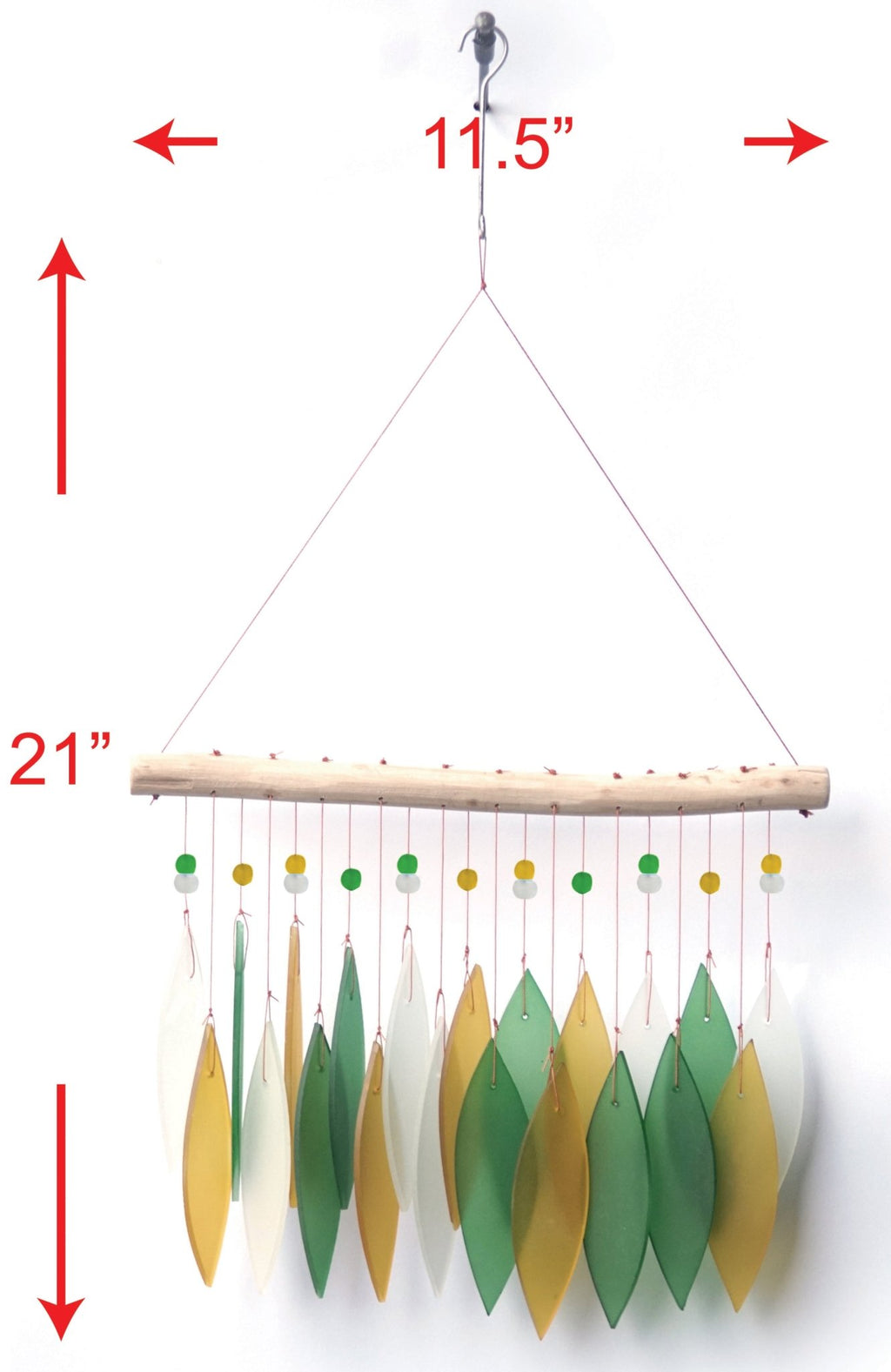 Featherline, Margarita Sea Glass Wind Chime - Che Cose Belle