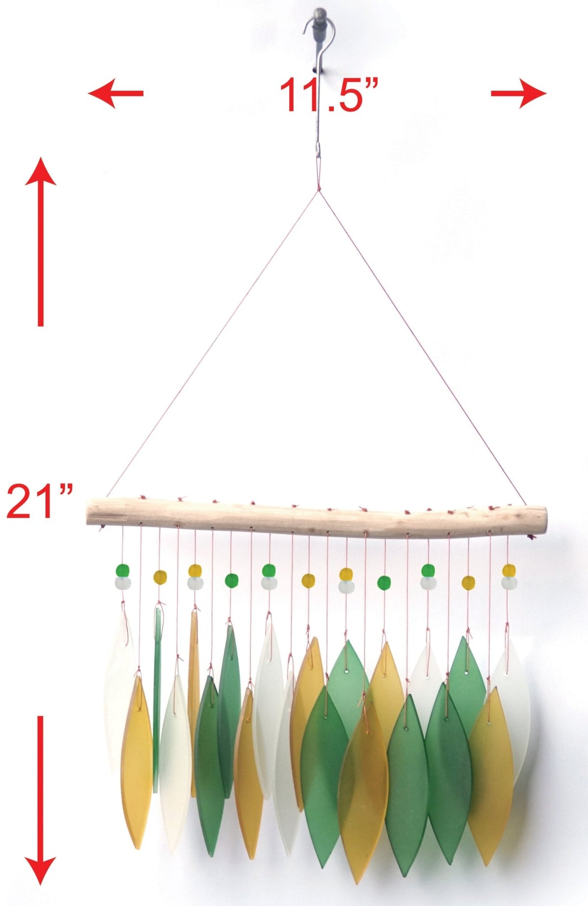 Featherline, Margarita Sea Glass Wind Chime - Che Cose Belle
