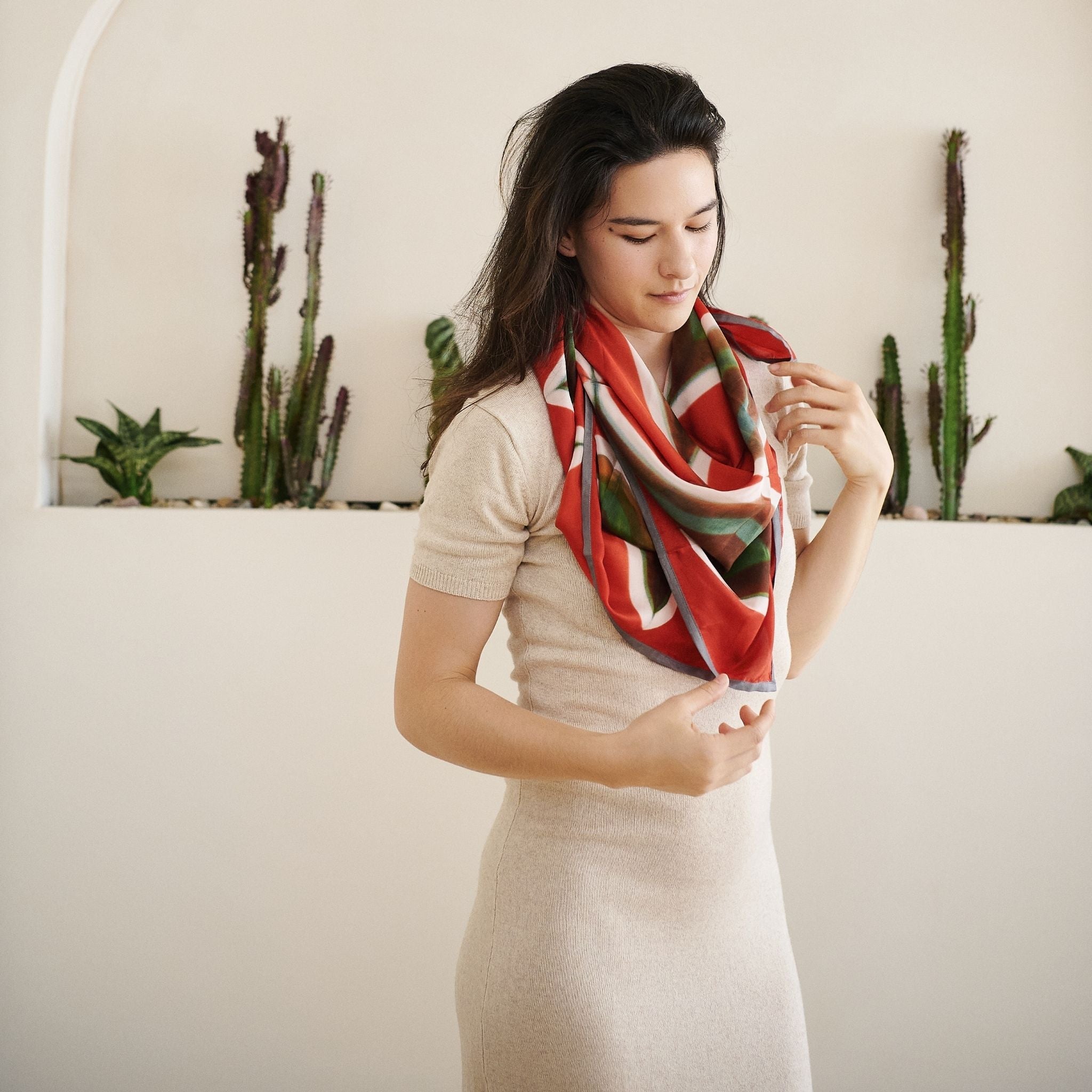 Fawn Square Scarf