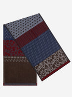 Federico (red/blue) - Warm and soft Italian scarf from wool blend - Che Cose Belle