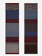 Federico (red/blue) - Warm and soft Italian scarf from wool blend - Che Cose Belle