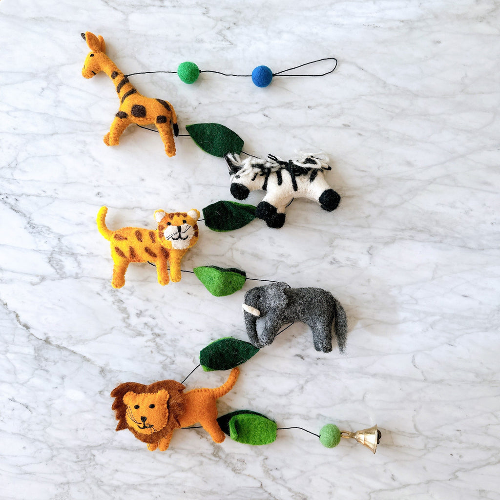 Felt African Safari Animal Garland - Che Cose Belle