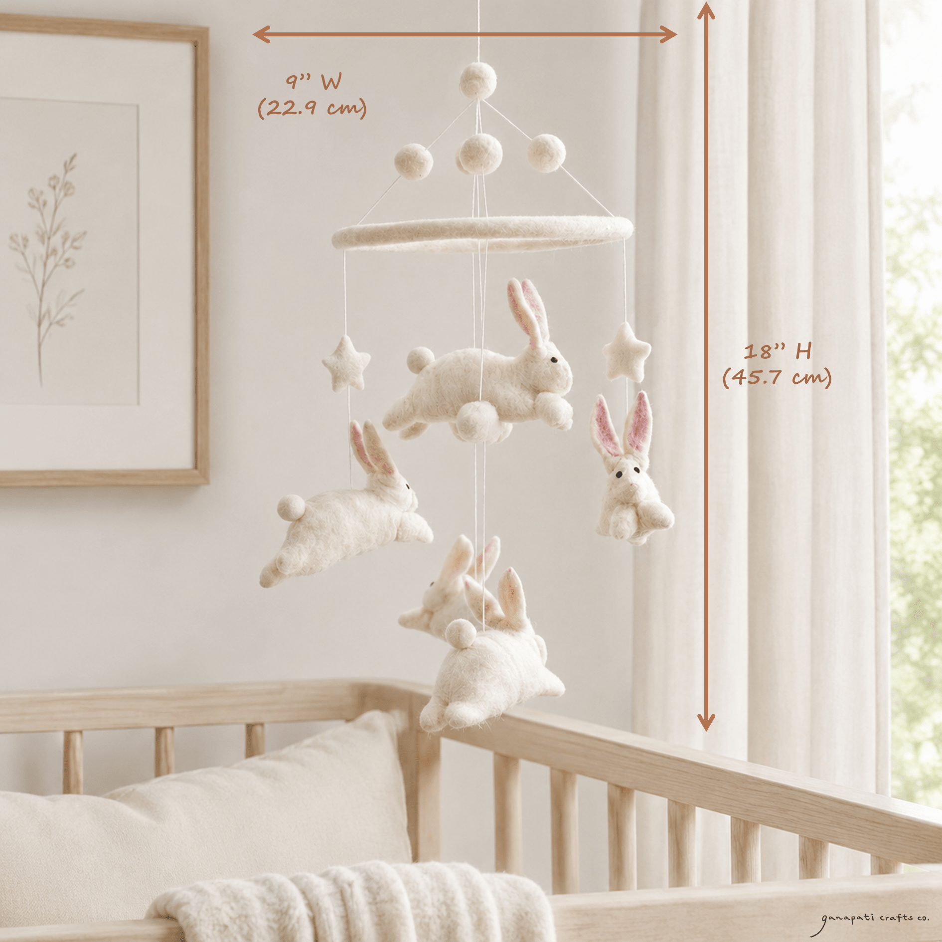 Felt Baby Mobile - Bunnies - Che Cose Belle