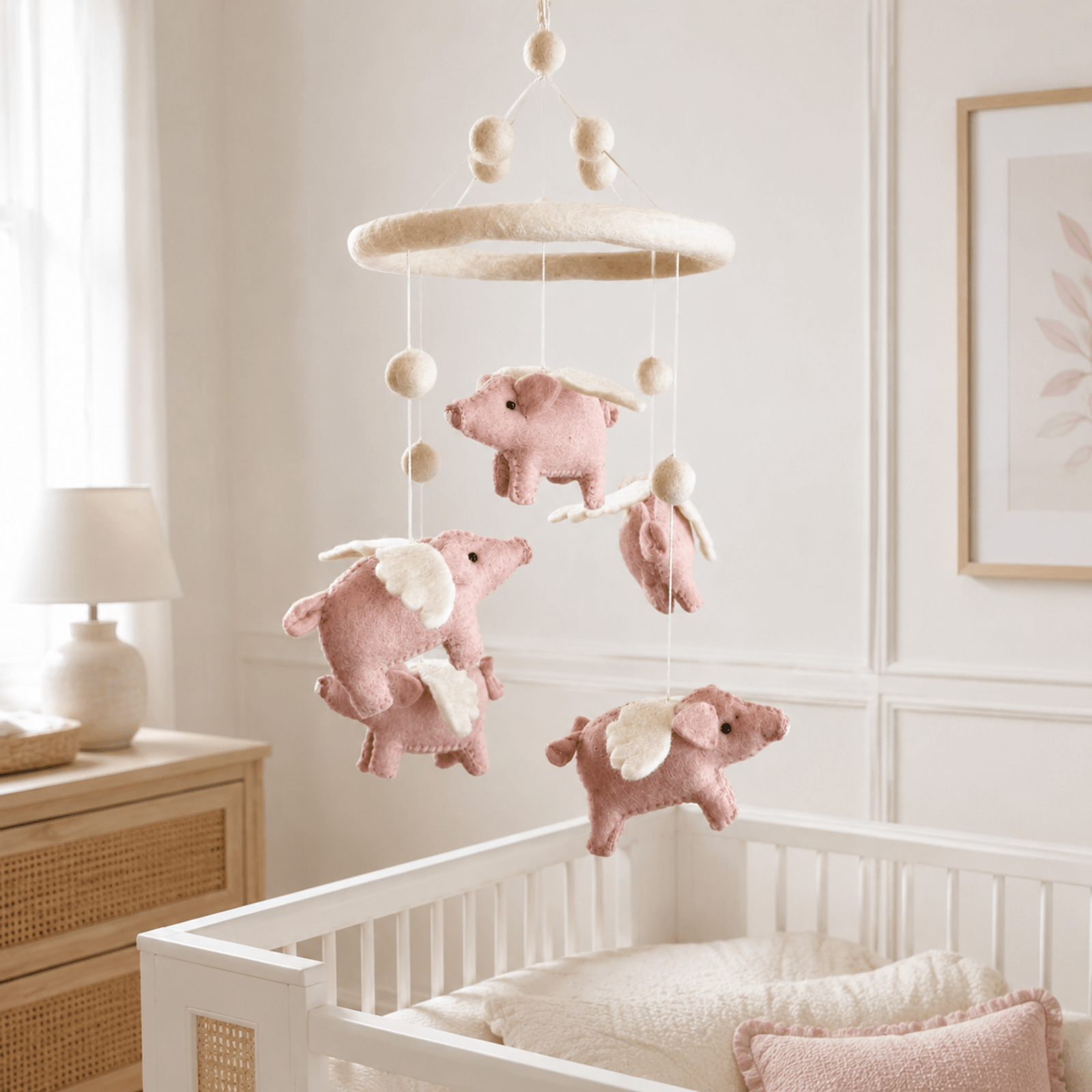 Felt Baby Mobile - Flying Pig - Che Cose Belle