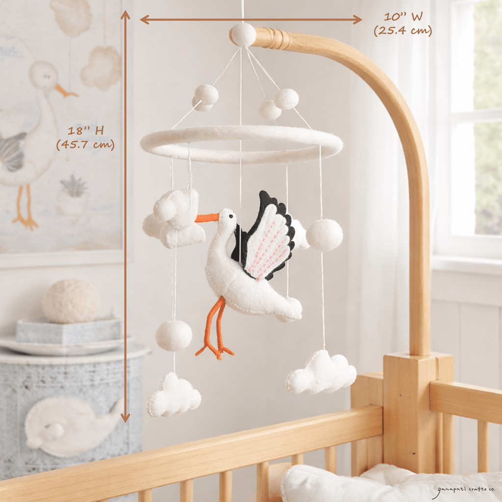 Felt Baby Mobile - Stork - Che Cose Belle