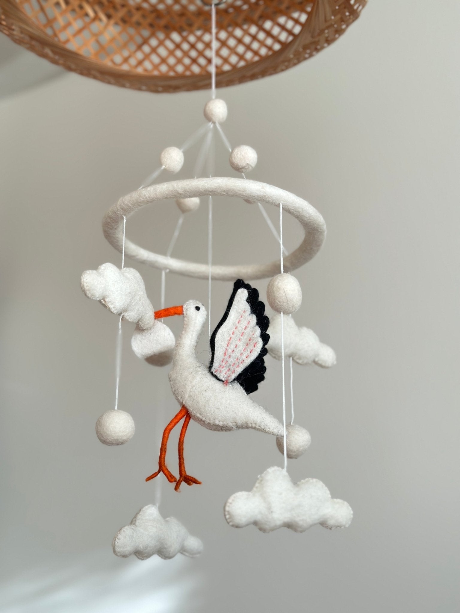 Felt Baby Mobile - Stork - Che Cose Belle