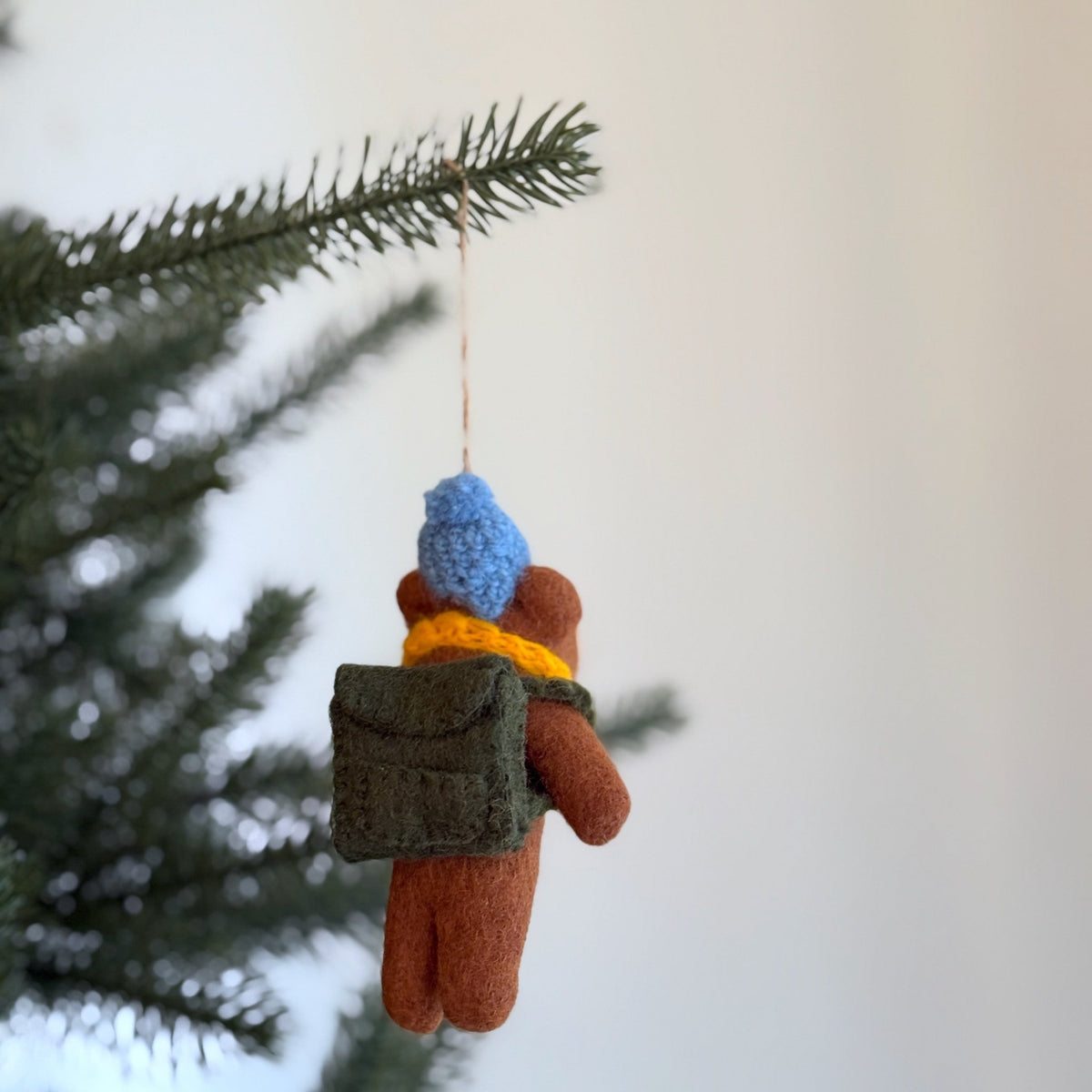 Felt Bear Trekking Ornament - Che Cose Belle
