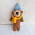 Felt Bear Trekking Ornament - Che Cose Belle